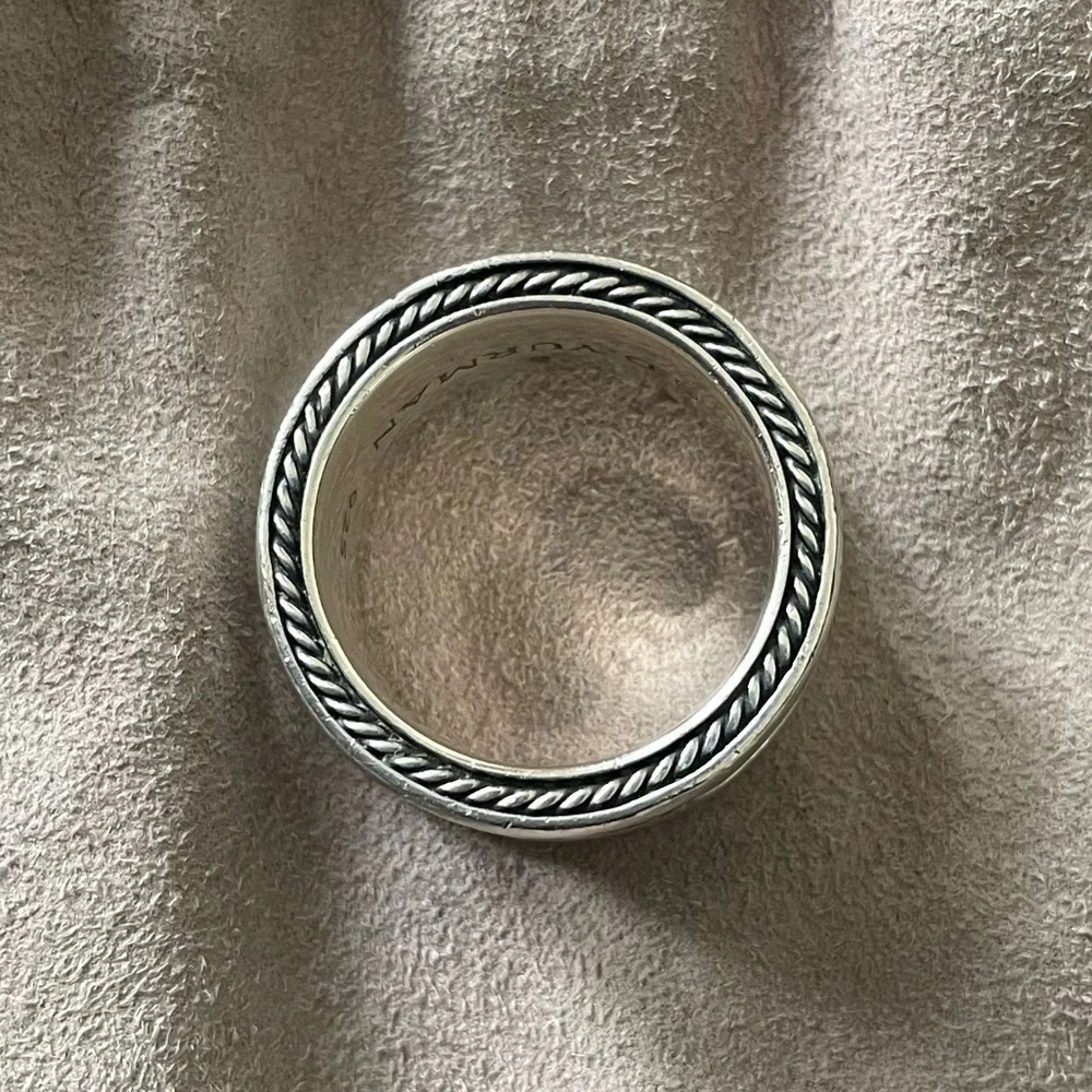 David Yurman Sterling Silver .925 11mm Men's Band D.Y. Armory Collection Ring 9 - Picture 9 of 12